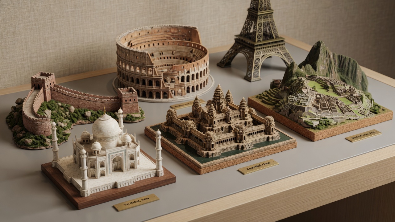 Miniatury zabytków wpisanych na listę UNESCO