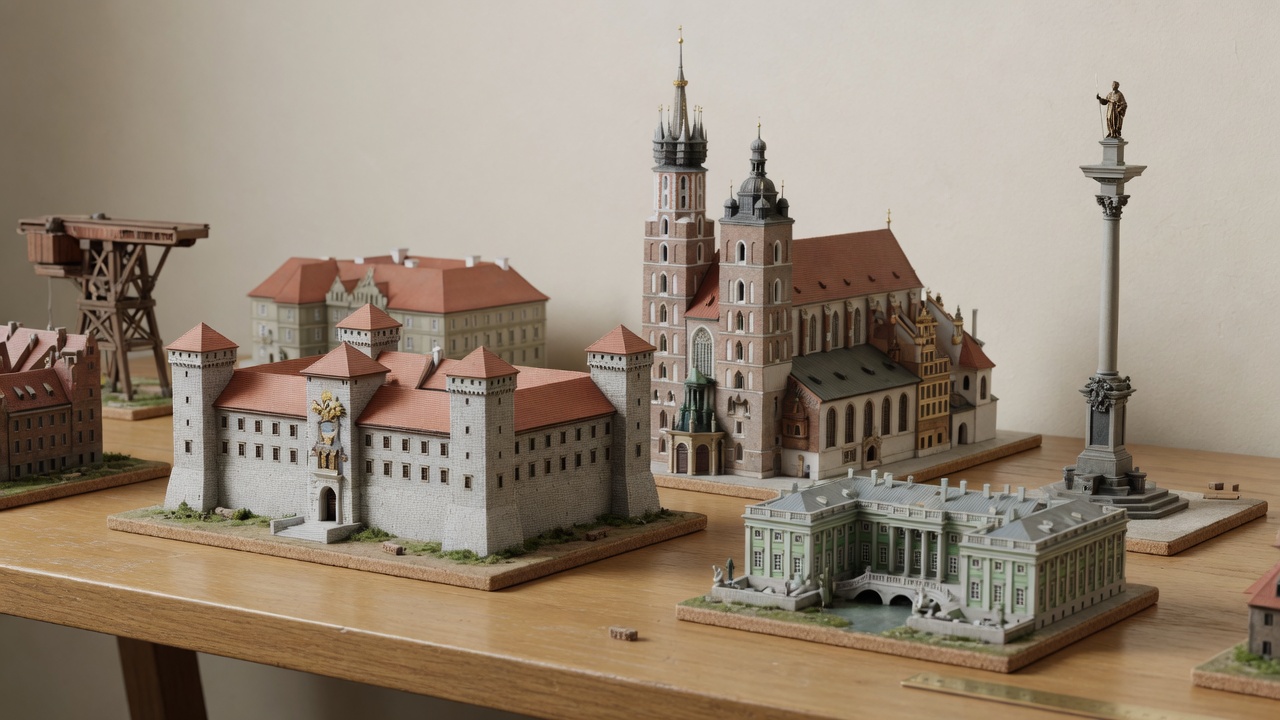 Miniatury obiektów historycznych z Polski