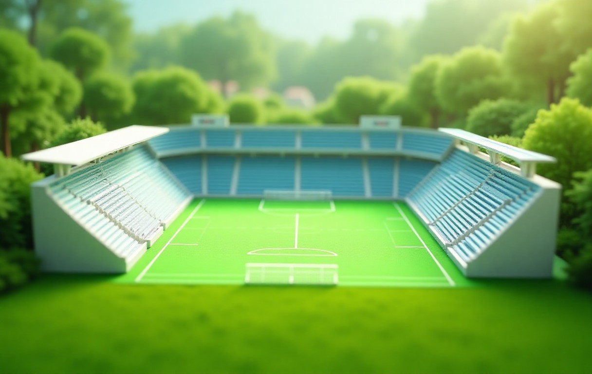 Miniatury obiektów sportowych — Miniatury stadionów i hal sportowych w Parku Miniatur