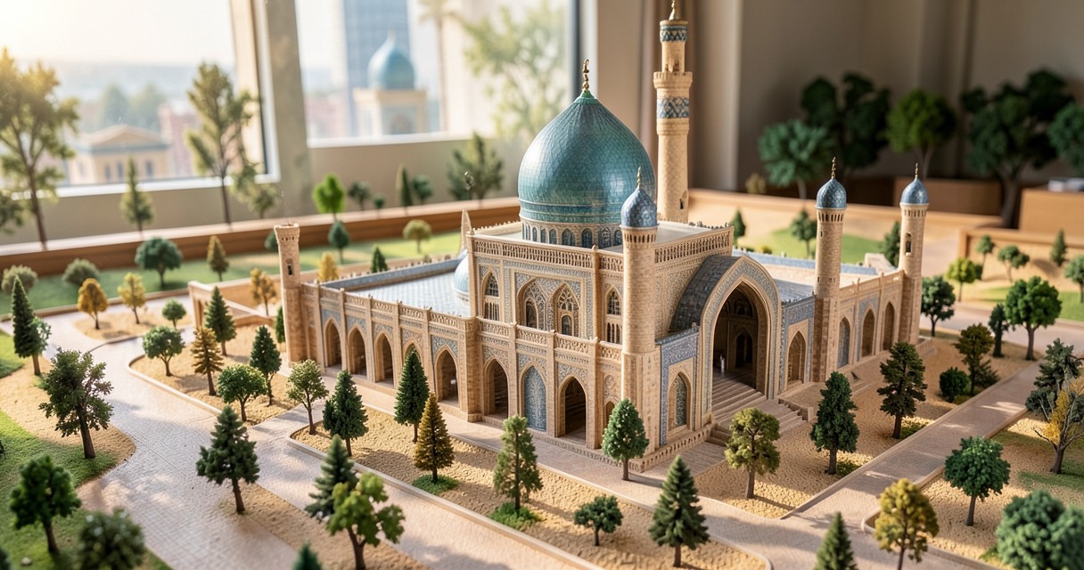 Miniatury budowli z Bliskiego Wschodu